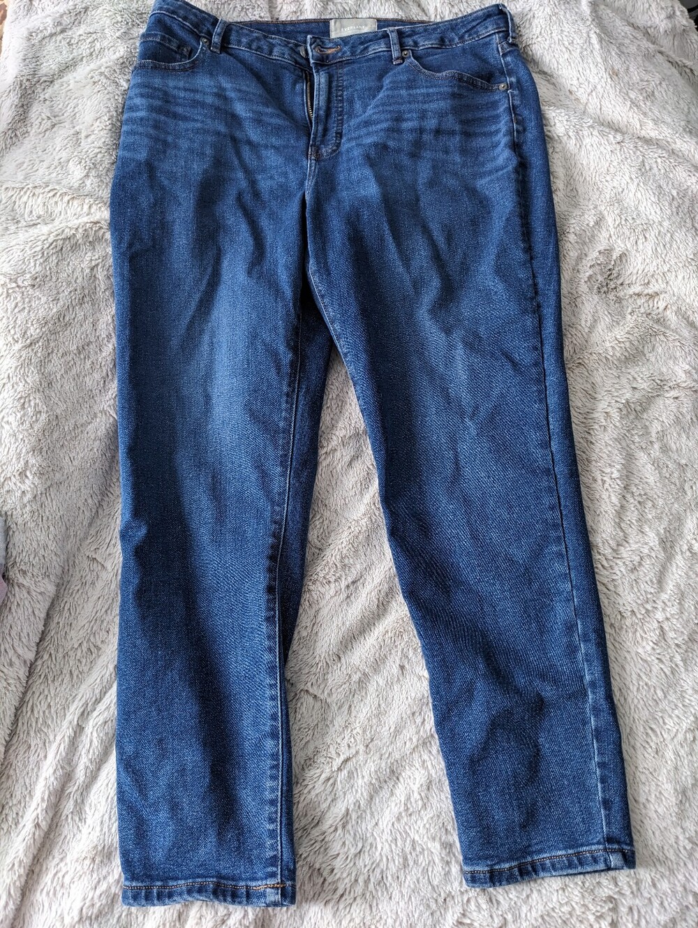 Everlane Women's Curvy High-Rise, Cropped, Skinny Jeans - Size US 30-32